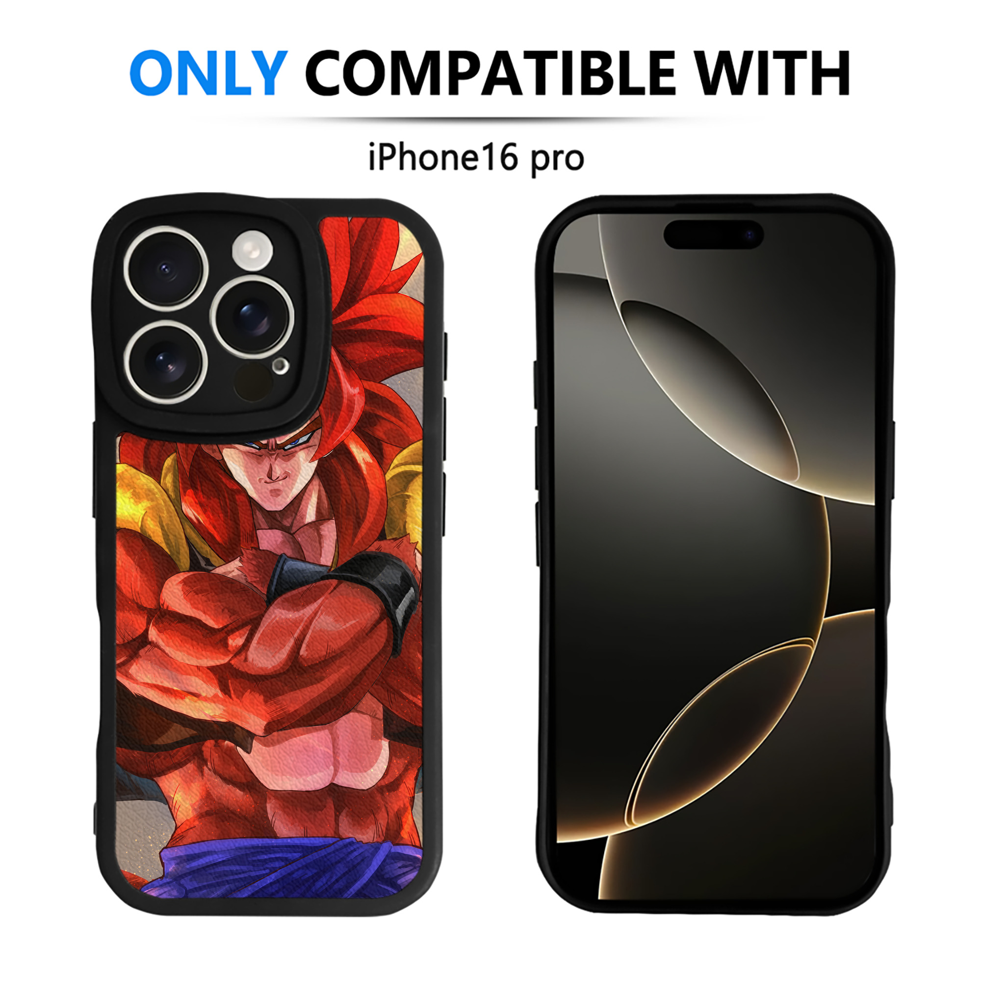（画像用） ドラゴンボール DRAGON BALL 【iPhone 16シリーズ対応】シリコンスマホケース（レザー調） 材質：シリコン